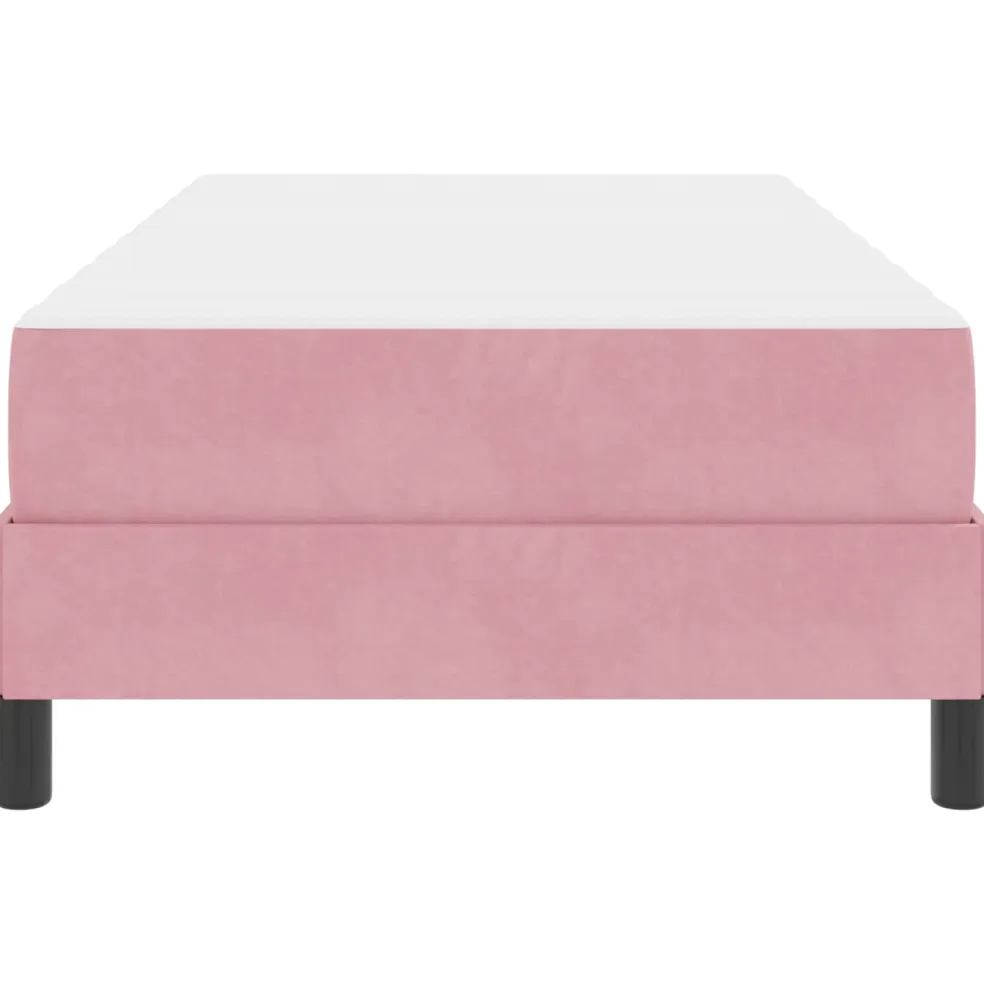 vidaXL Boxspringbed met matras Roze 80 x 200 cm Stof