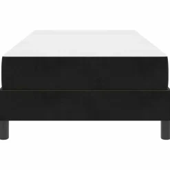 vidaXL Boxspringbed met matras Zwart 80 x 200 cm Stof