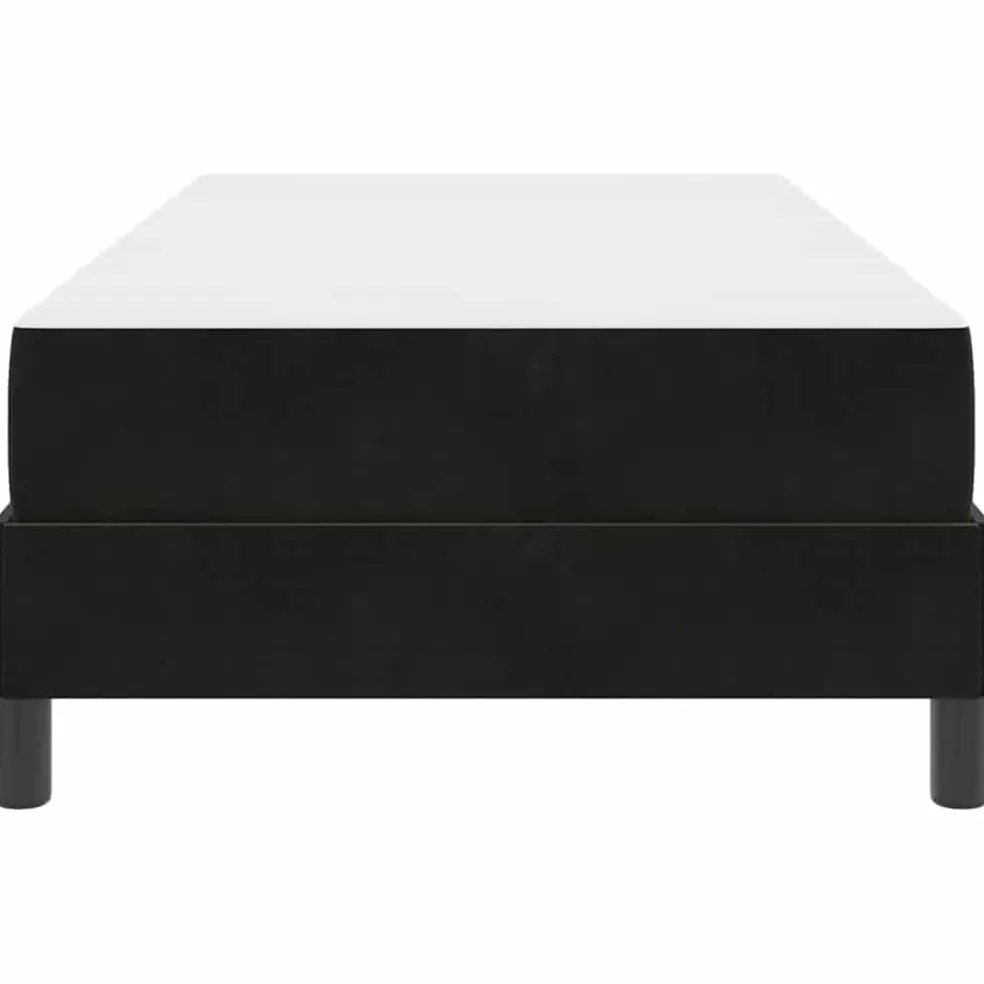 vidaXL Boxspringbed met matras Zwart 80 x 200 cm Stof