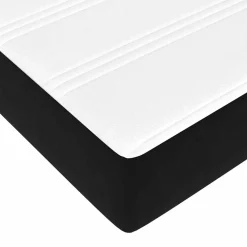 vidaXL Boxspringbed met matras Zwart 80 x 200 cm Stof