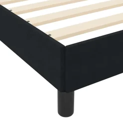vidaXL Boxspringbed met matras Zwart 80 x 200 cm Stof