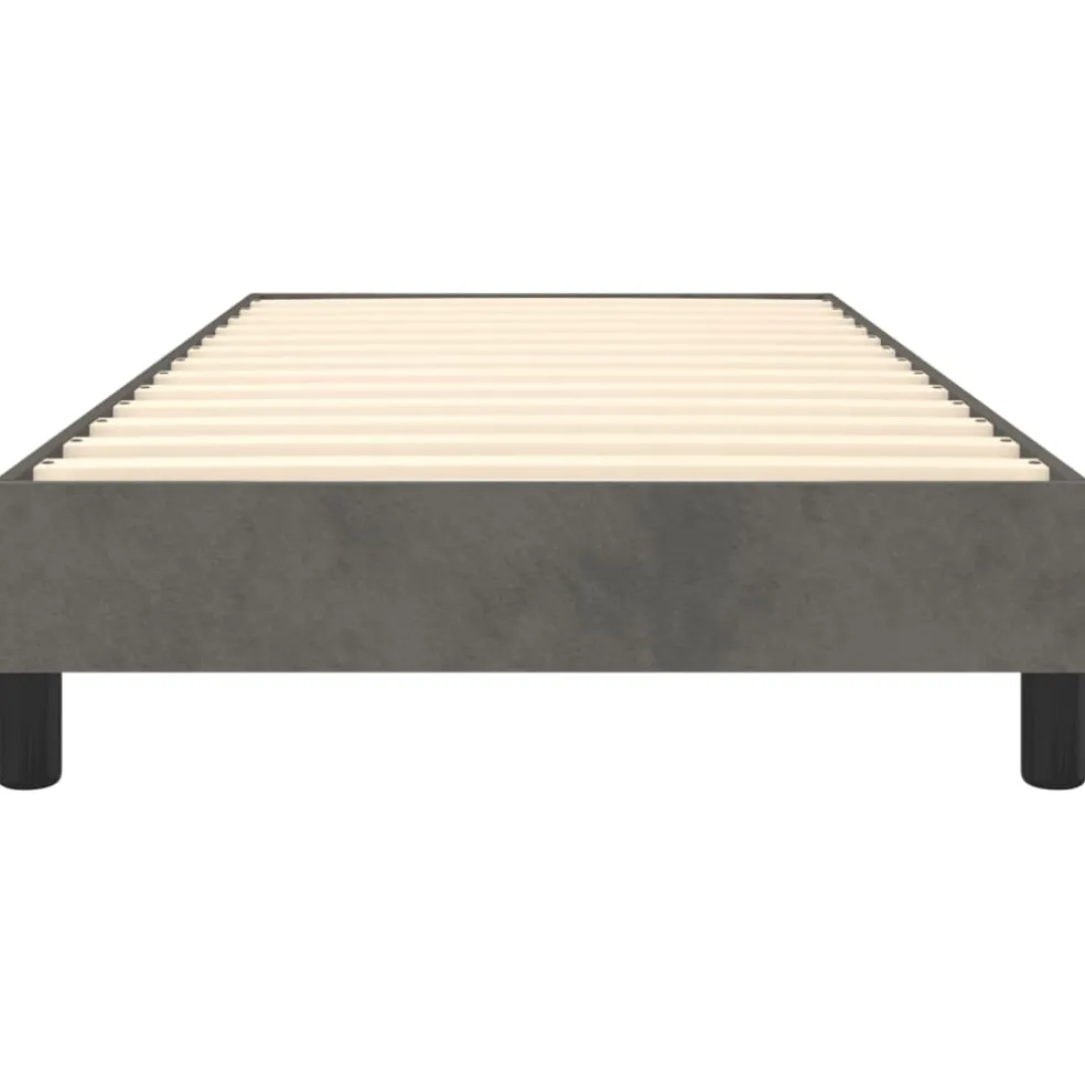 vidaXL Boxspring bed 80x200 cm fluweel donkergrijs