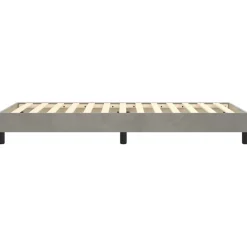 vidaXL Boxspring bed 80x200 cm fluweel lichtgrijs