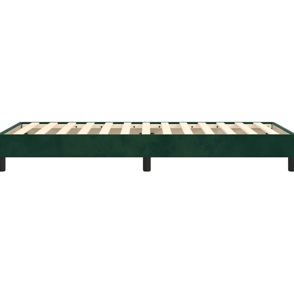 vidaXL Boxspring bed 80x200 cm fluweel donkergroen