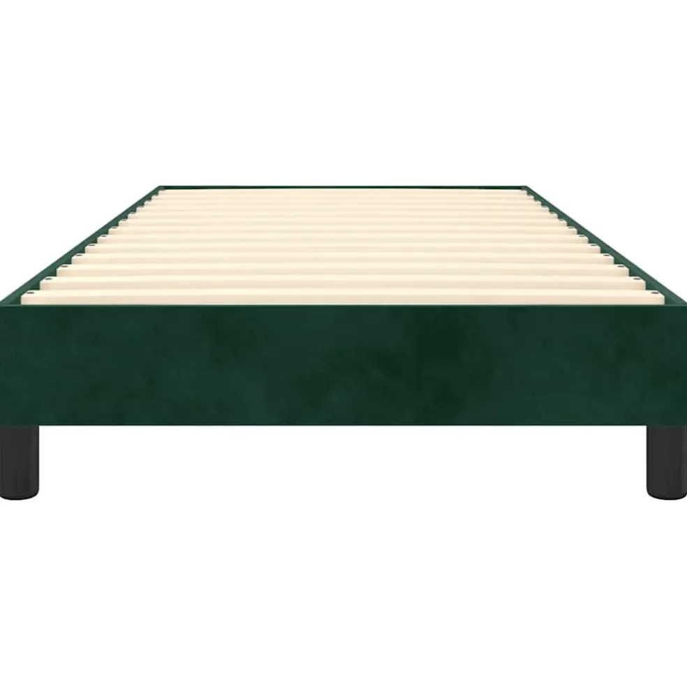 vidaXL Boxspring bed 80x200 cm fluweel donkergroen