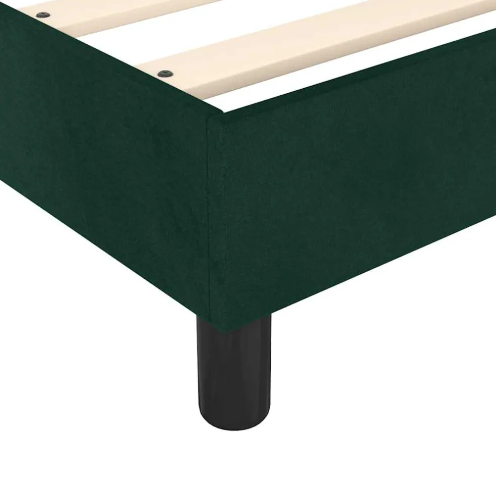 vidaXL Boxspring bed 80x200 cm fluweel donkergroen