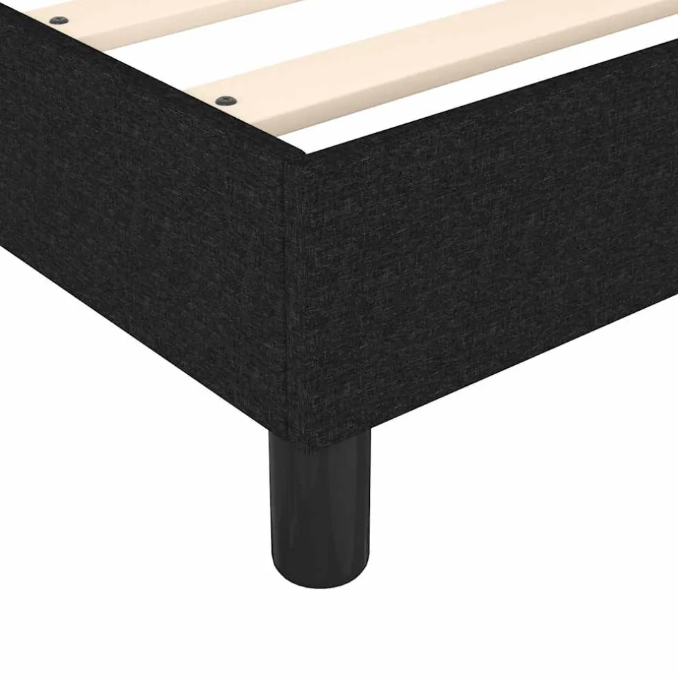 vidaXL Boxspring bed 80x200 cm stof zwart