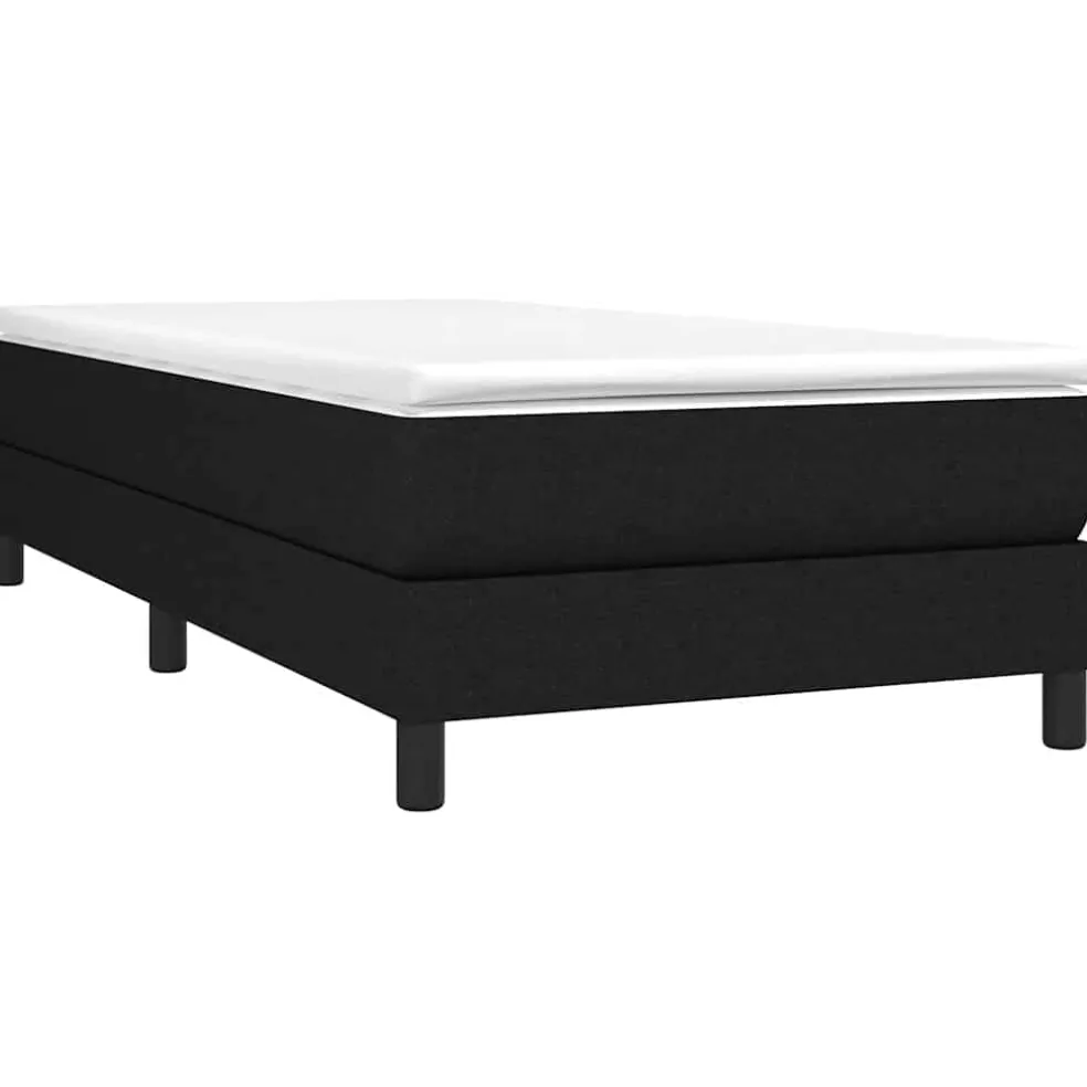 vidaXL Boxspring bed 80x200 cm stof zwart