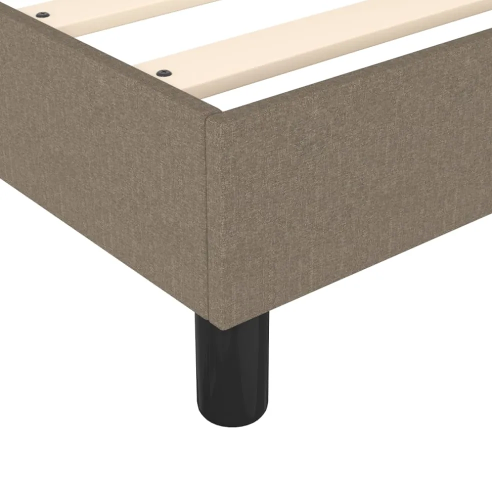 vidaXL Boxspring bed 80x200 cm stof taupe