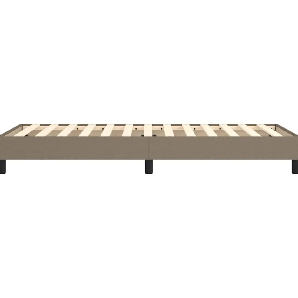 vidaXL Boxspring bed 80x200 cm stof taupe