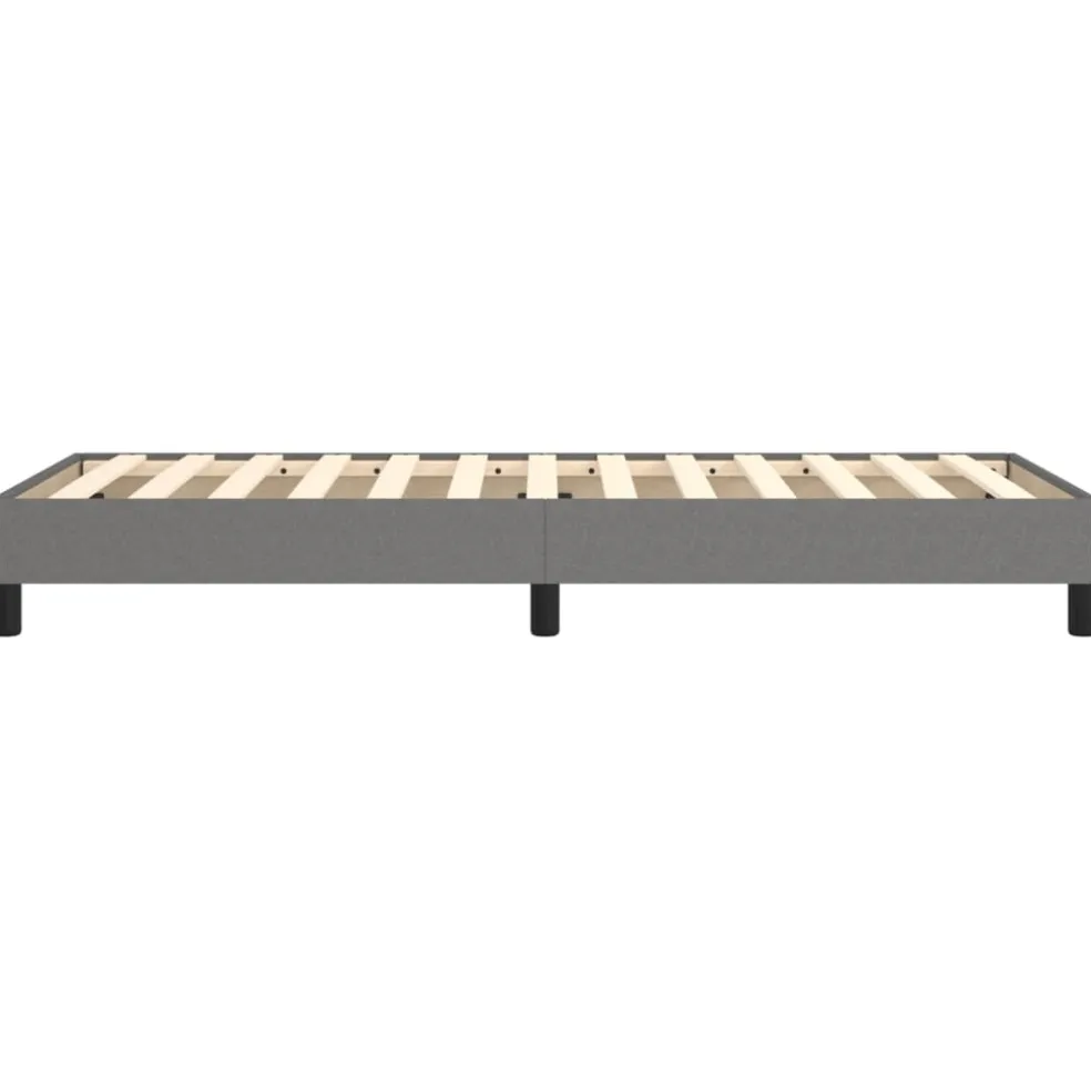 vidaXL Boxspring bed 80x200 cm stof donkergrijs