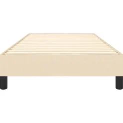 vidaXL Boxspring bed 80x200 cm stof crèmekleurig