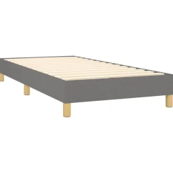 vidaXL Boxspring bed 80x200 cm stof donkergrijs