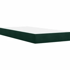 vidaXL Boxspring met matras fluweel donkergroen 80x200 cm