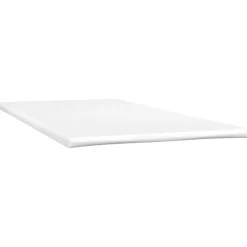 vidaXL Boxspring met matras stof lichtgrijs 80x200 cm