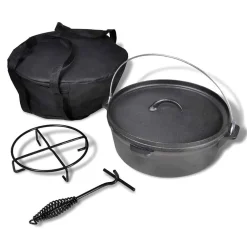vidaXL Braadpan 5,6 L inclusief accessoires