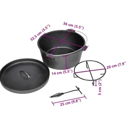 vidaXL Braadpan outdoor Ø30 cm
