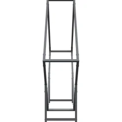 vidaXL Brandhoutrek 100x25x100 cm koudgewalst staal antracietkleurig