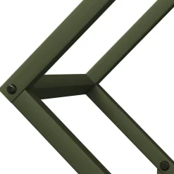 vidaXL Brandhoutrek 50x25x50 cm koudgewalst staal olijfgroen