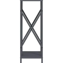 vidaXL Brandhoutrek 34x25x70 cm koudgewalst staal antracietkleurig