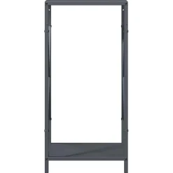 vidaXL Brandhoutrek 34x25x70 cm koudgewalst staal antracietkleurig