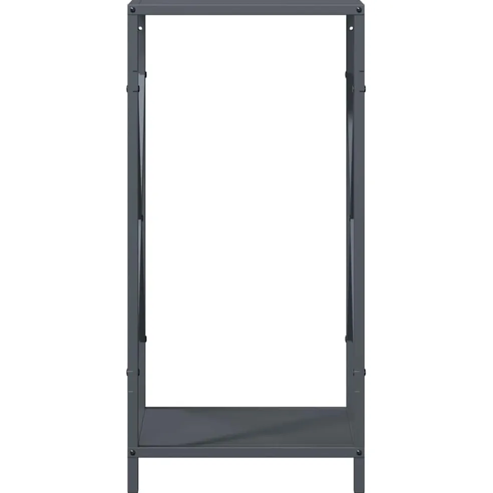 vidaXL Brandhoutrek 34x25x70 cm koudgewalst staal antracietkleurig