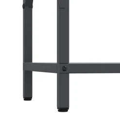 vidaXL Brandhoutrek 34x25x70 cm koudgewalst staal antracietkleurig