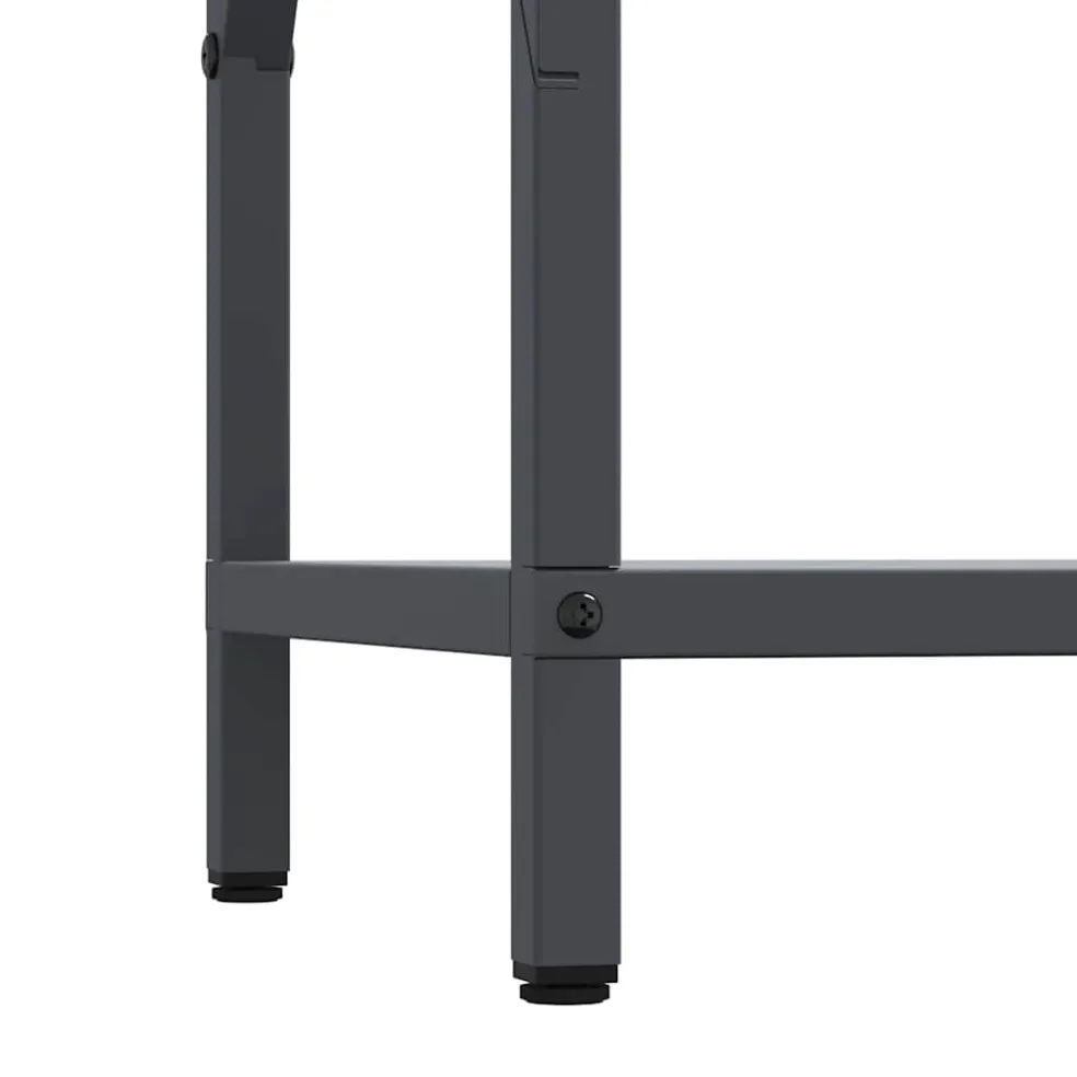 vidaXL Brandhoutrek 34x25x70 cm koudgewalst staal antracietkleurig