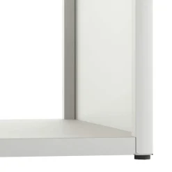 vidaXL Brandhoutrek 40x40x40 cm koudgewalst staal wit