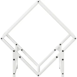 vidaXL Brandhoutrek 50x25x50 cm koudgewalst staal wit