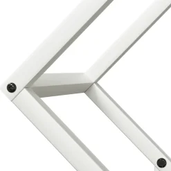 vidaXL Brandhoutrek 50x25x50 cm koudgewalst staal wit