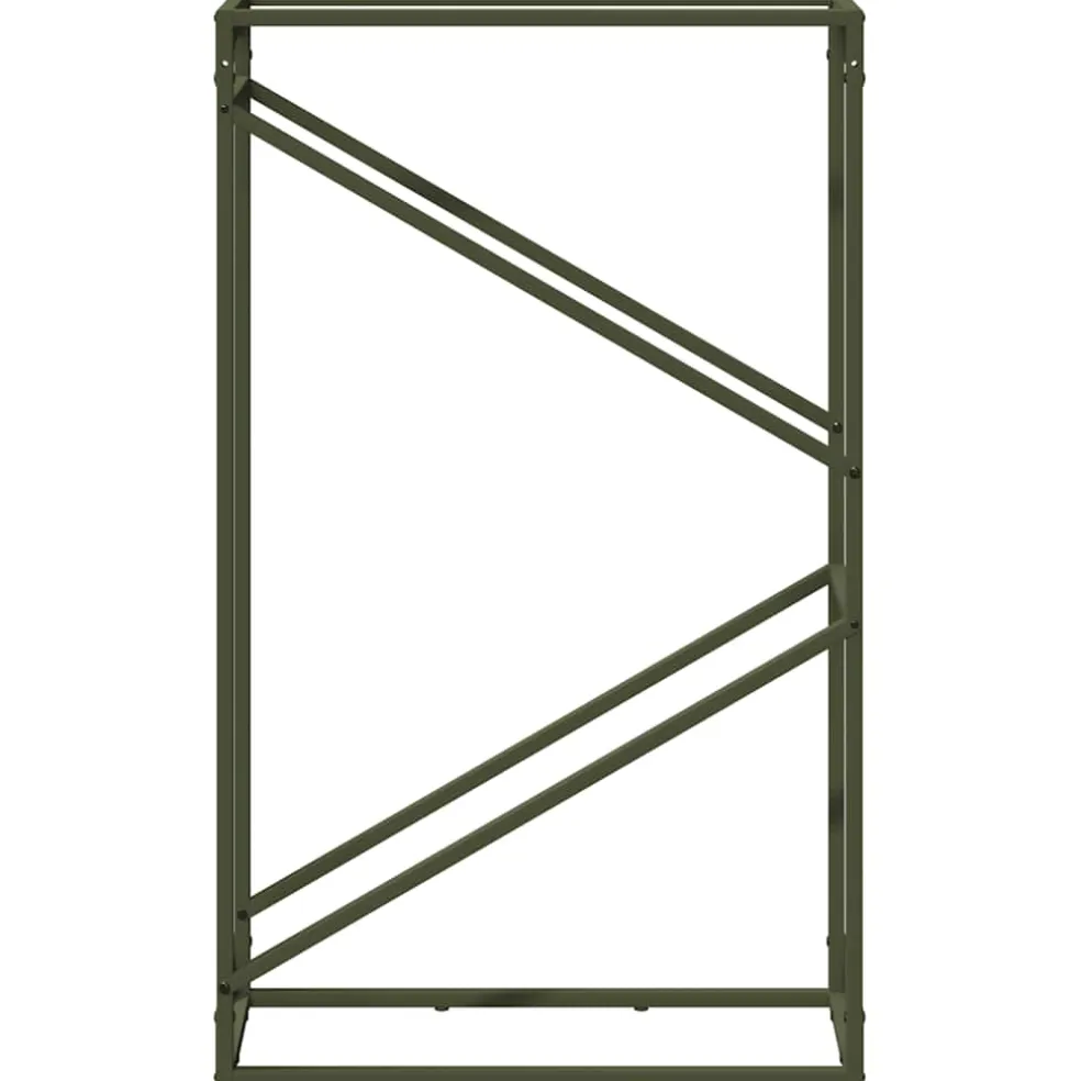 vidaXL Brandhoutrek 60x25x100 cm koudgewalst staal antracietkleurig