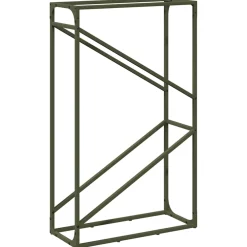 vidaXL Brandhoutrek 60x25x100 cm koudgewalst staal antracietkleurig