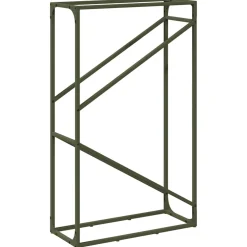 vidaXL Brandhoutrek 60x25x100 cm koudgewalst staal antracietkleurig