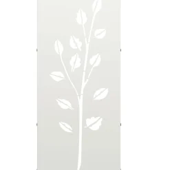 vidaXL Brandhoutrek 40x30x80 cm koudgewalst staal wit