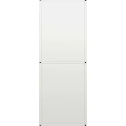 vidaXL Brandhoutrek 40x30x80 cm koudgewalst staal wit