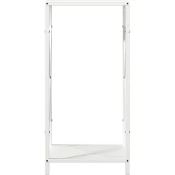 vidaXL Brandhoutrek 34x25x70 cm koudgewalst staal wit
