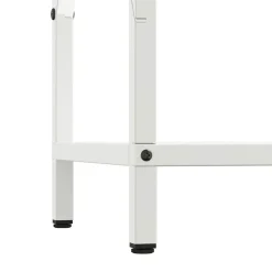 vidaXL Brandhoutrek 34x25x70 cm koudgewalst staal wit