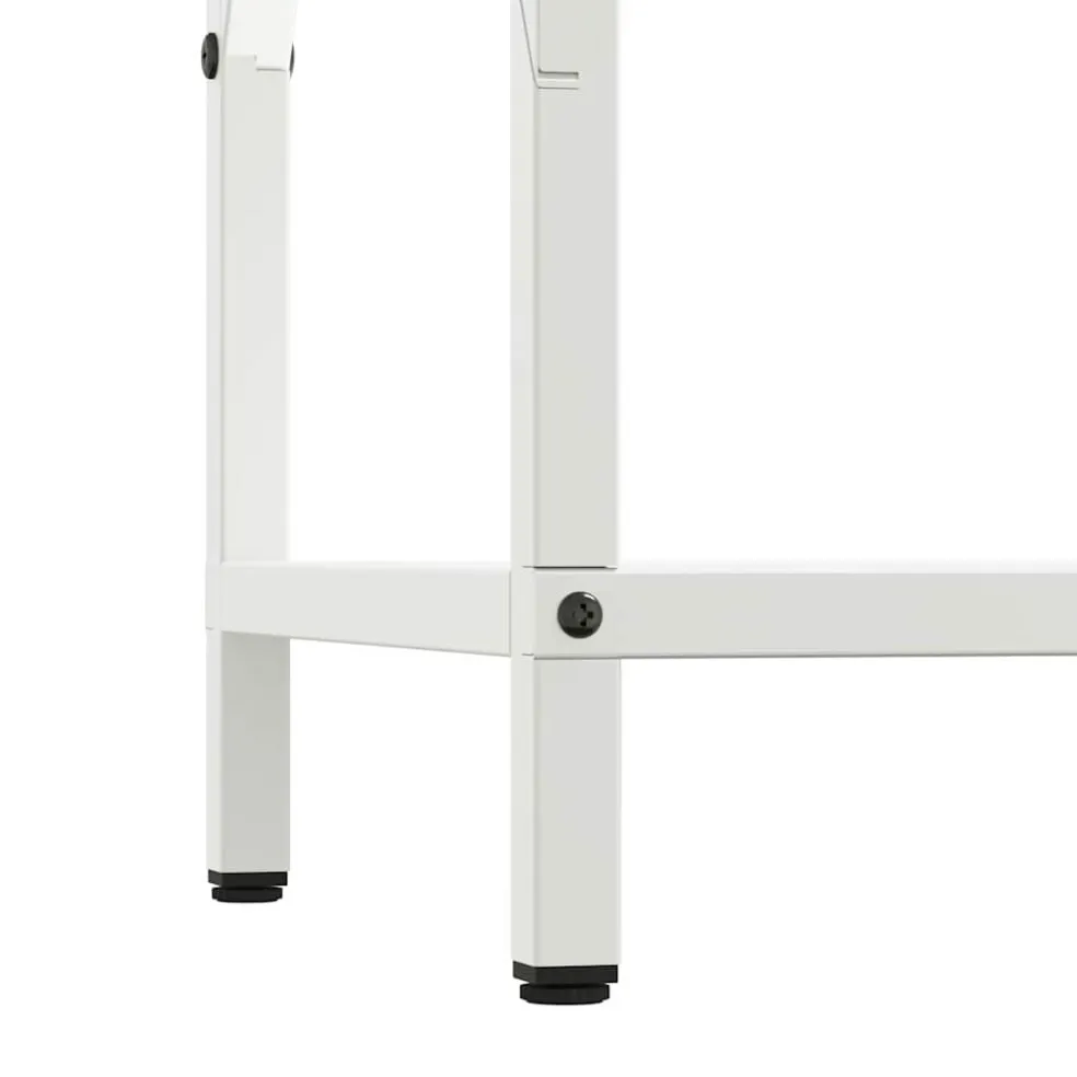 vidaXL Brandhoutrek 34x25x70 cm koudgewalst staal wit