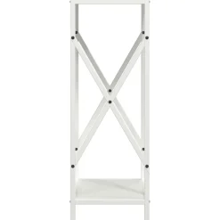 vidaXL Brandhoutrek 34x25x70 cm koudgewalst staal wit
