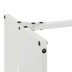 vidaXL Brandhoutrek 40x30x80 cm koudgewalst staal wit