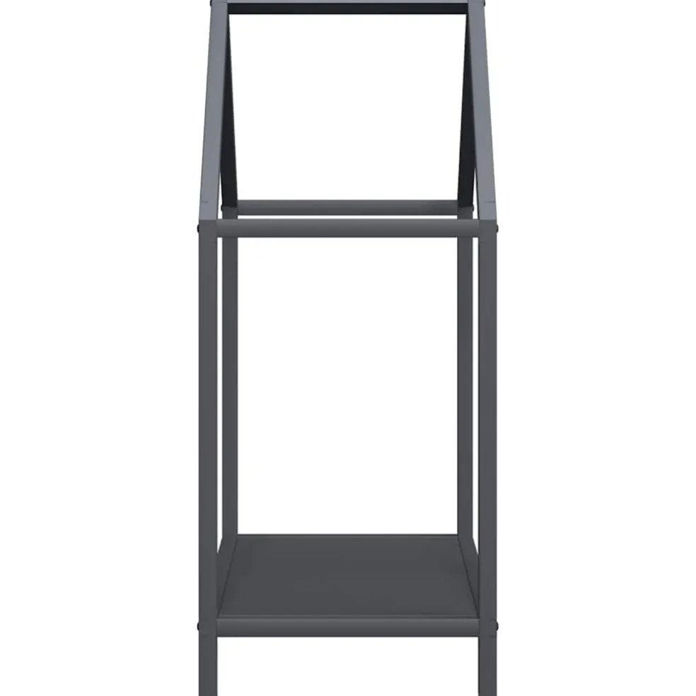 vidaXL Brandhoutrek 25x25x60 cm koudgewalst staal wit