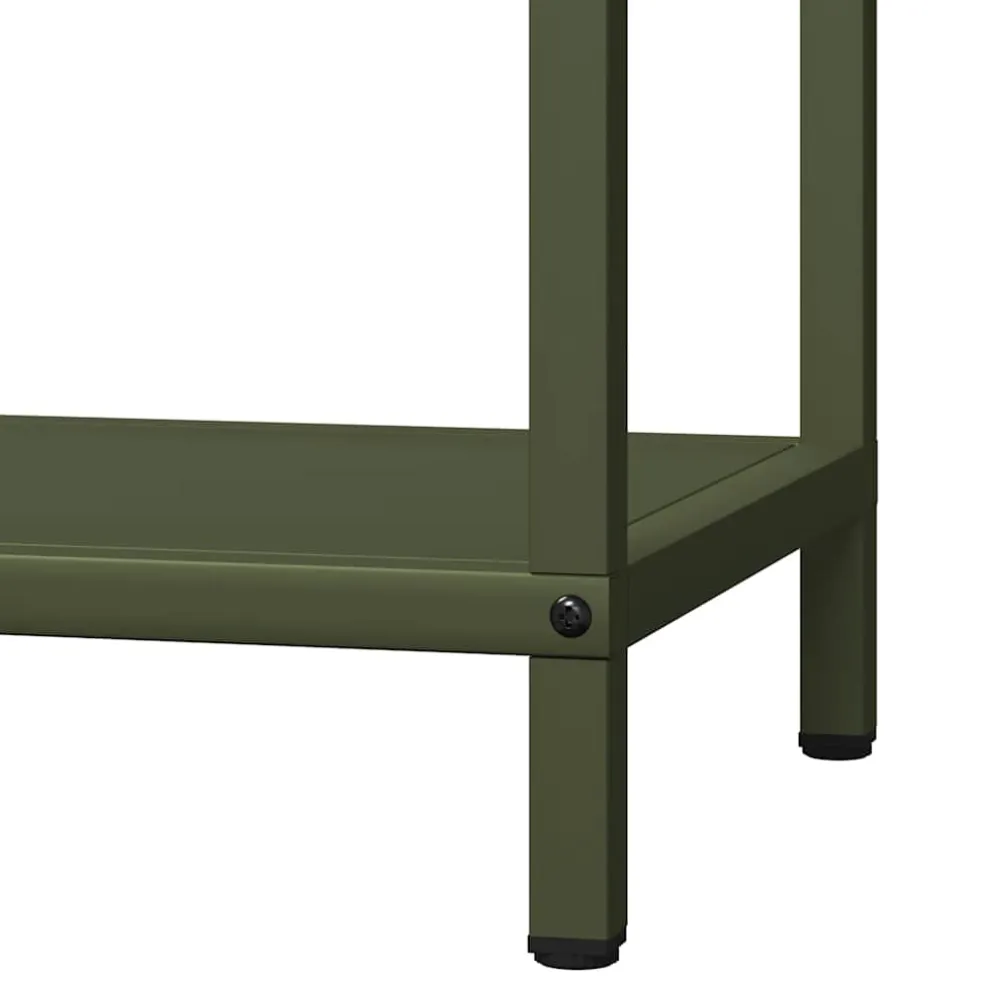 vidaXL Brandhoutrek 40x25x60 cm koudgewalst staal olijfgroen