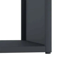 vidaXL Brandhoutrek 40x40x40 cm koudgewalst staal antracietkleurig
