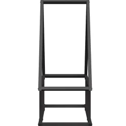 vidaXL Brandhoutrek 50x25x60 cm koudgewalst staal zwart