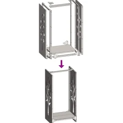vidaXL Brandhoutrek 40x30x80 cm koudgewalst staal zwart