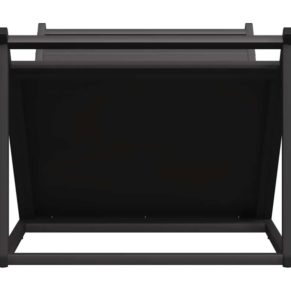 vidaXL Brandhoutrek 70x43x34,5 cm koudgewalst staal zwart