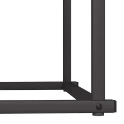 vidaXL Brandhoutrek 70x43x34,5 cm koudgewalst staal zwart