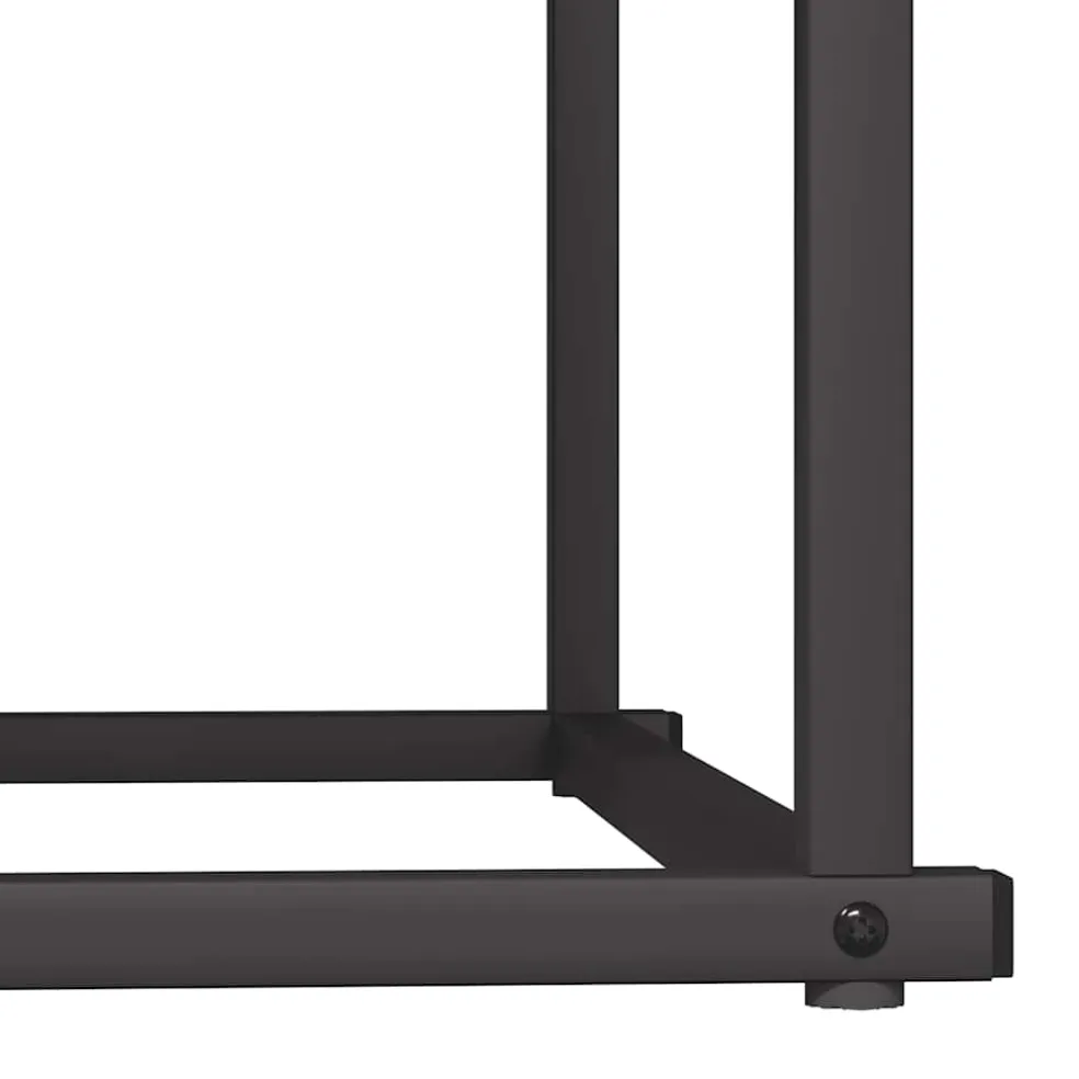 vidaXL Brandhoutrek 70x43x34,5 cm koudgewalst staal zwart