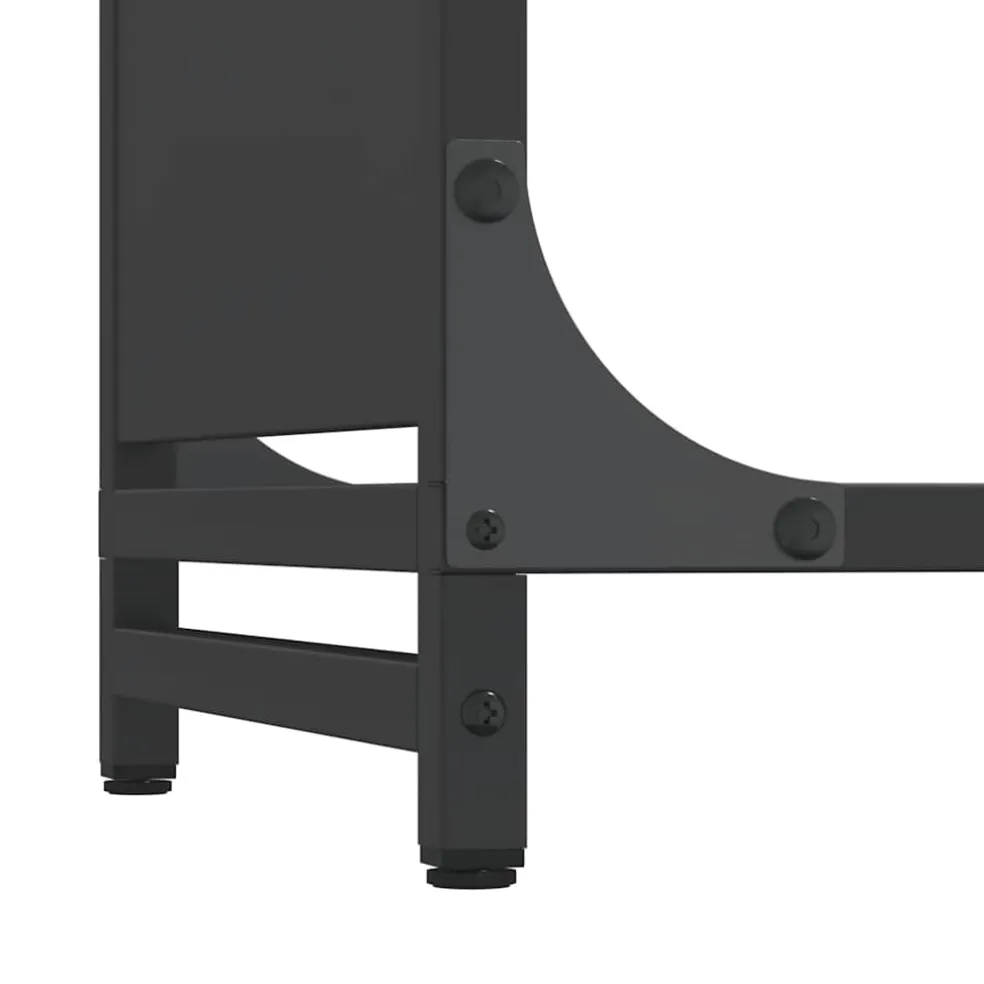 vidaXL Brandhoutrek 44x28x65 cm koudgewalst staal olijfgroen